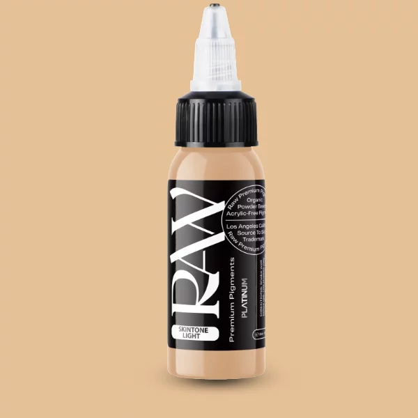 Raw Pigments EU Skin Tone Light – helles, warmes Beige-Braun Tattoo-Pigment, 30ml Flasche
