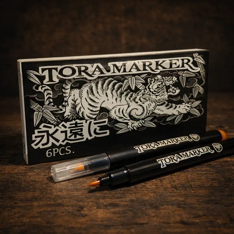Tora Marker Fine Tip - Daidai Orange
