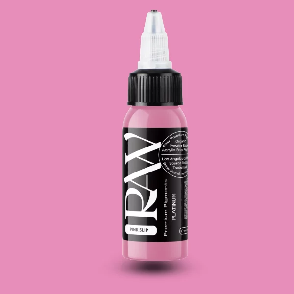 Raw Pigments EU Pink Slip – reines, sattes Bubblegum-Pink Tattoo-Pigment, 30ml Flasche