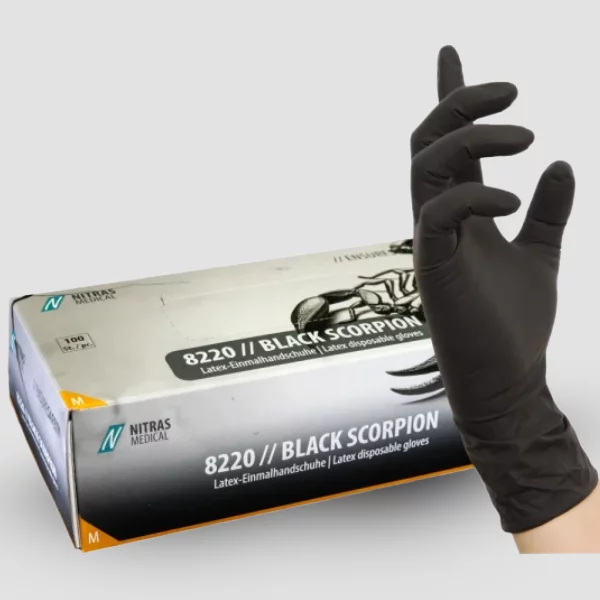 Nitras Black Scorpion Latex-Handschuhe