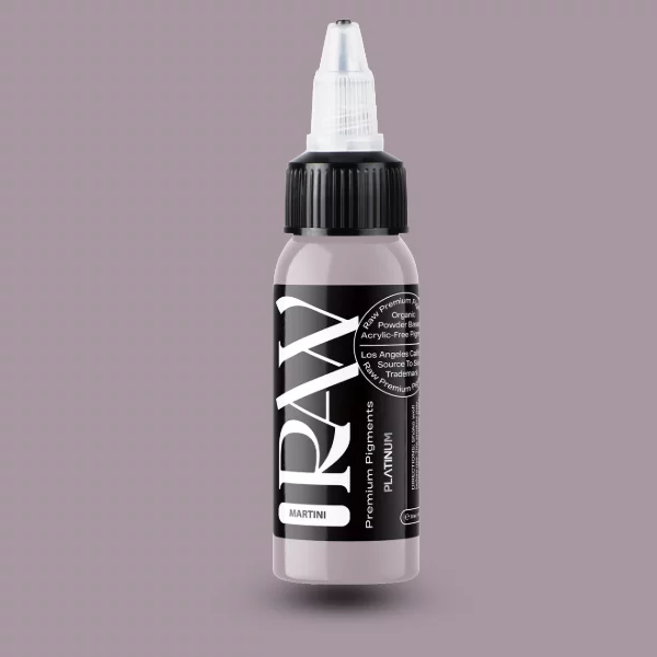 Raw Pigments EU Martini – sehr helles, neutrales Taupe-Lavendel Tattoo-Pigment, 30ml Flasche