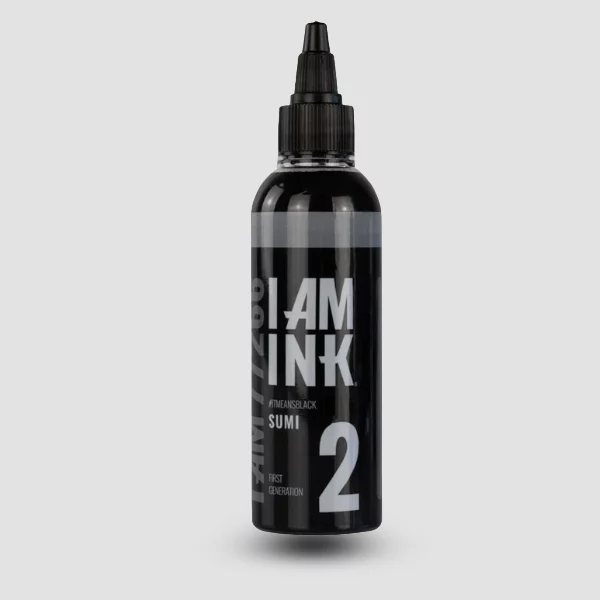 I AM INK Sumi #2 – hellen, weichen Grauton für sanfte Übergänge und feine Schattierungen, 200ml Flasche