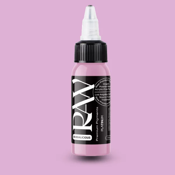 Raw Pigments EU Bubblicious – leuchtendes Lavendel-Pink Tattoo-Pigment, 30ml Flasche
