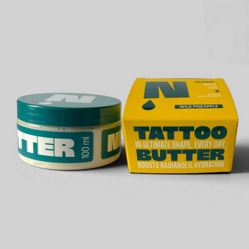 NEBA Tattoo Butter Wild Pineapple 100 ml Butterdose mit Verpackung