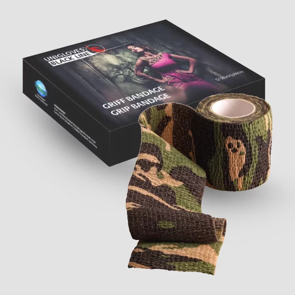 Griffbandage camouflage 5cm x 4,50m-12er Pack