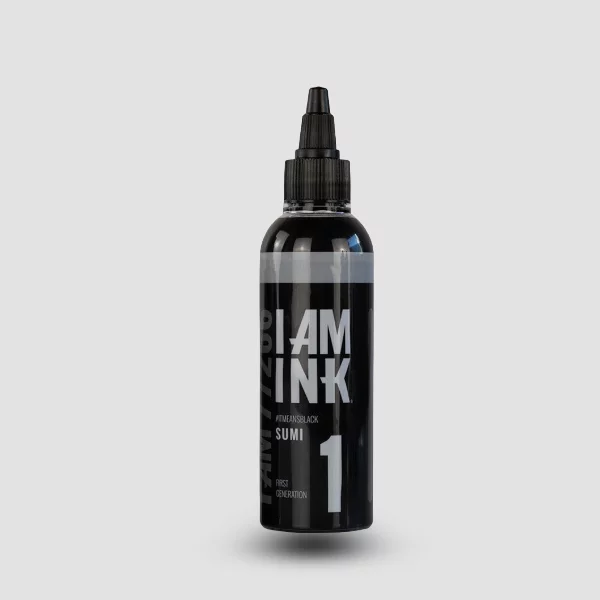 I AM INK Sumi #1 – extrem hellen, nahezu transparenten Grauton für Vorschattieren und feinstes Shading, 100ml Flasche