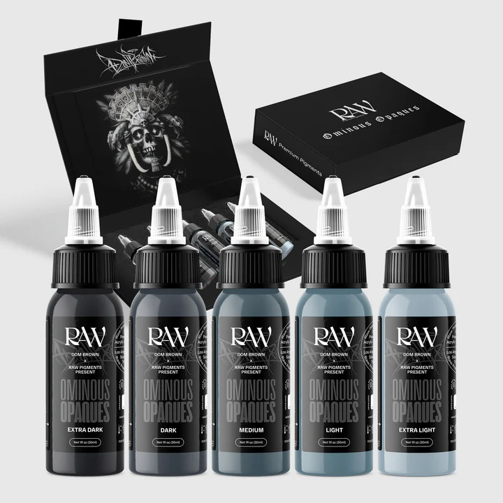 Raw Pigments EU Ominous Opaques Grey Set by Dom Brown