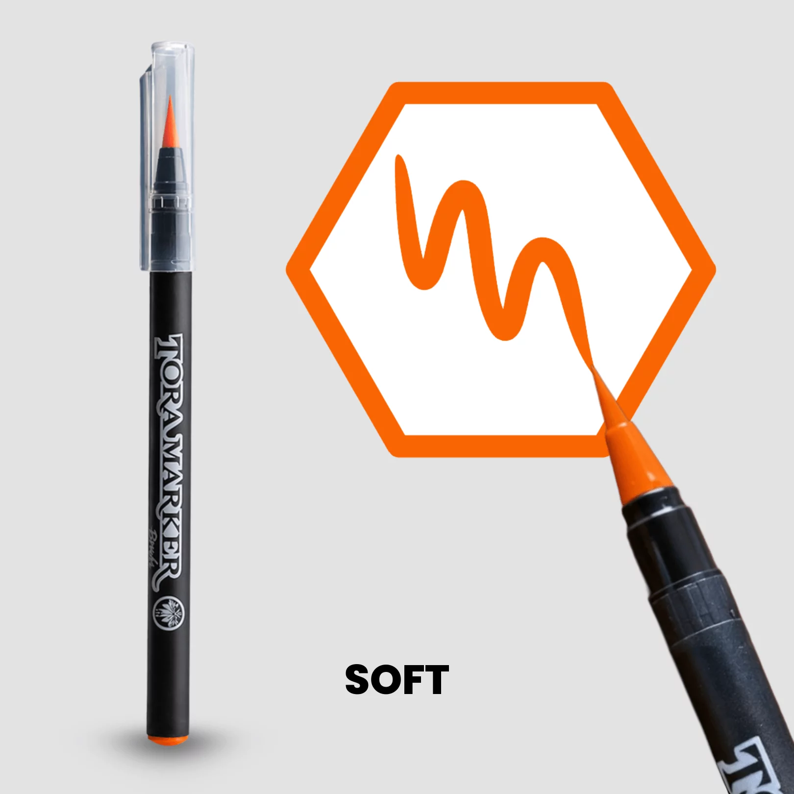 Tora Marker Brush - Daidai Orange