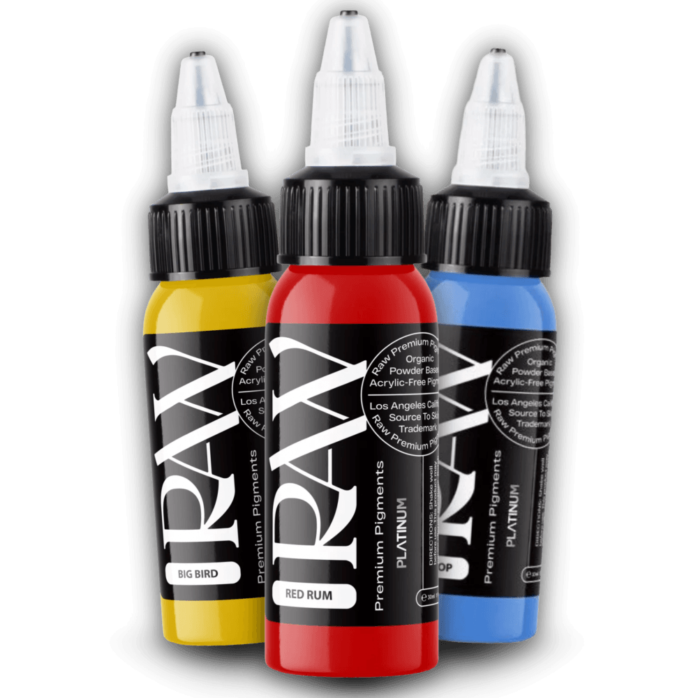 RAW Pigments EU Tattoo Farben, acrylfrei und REACH-konform
